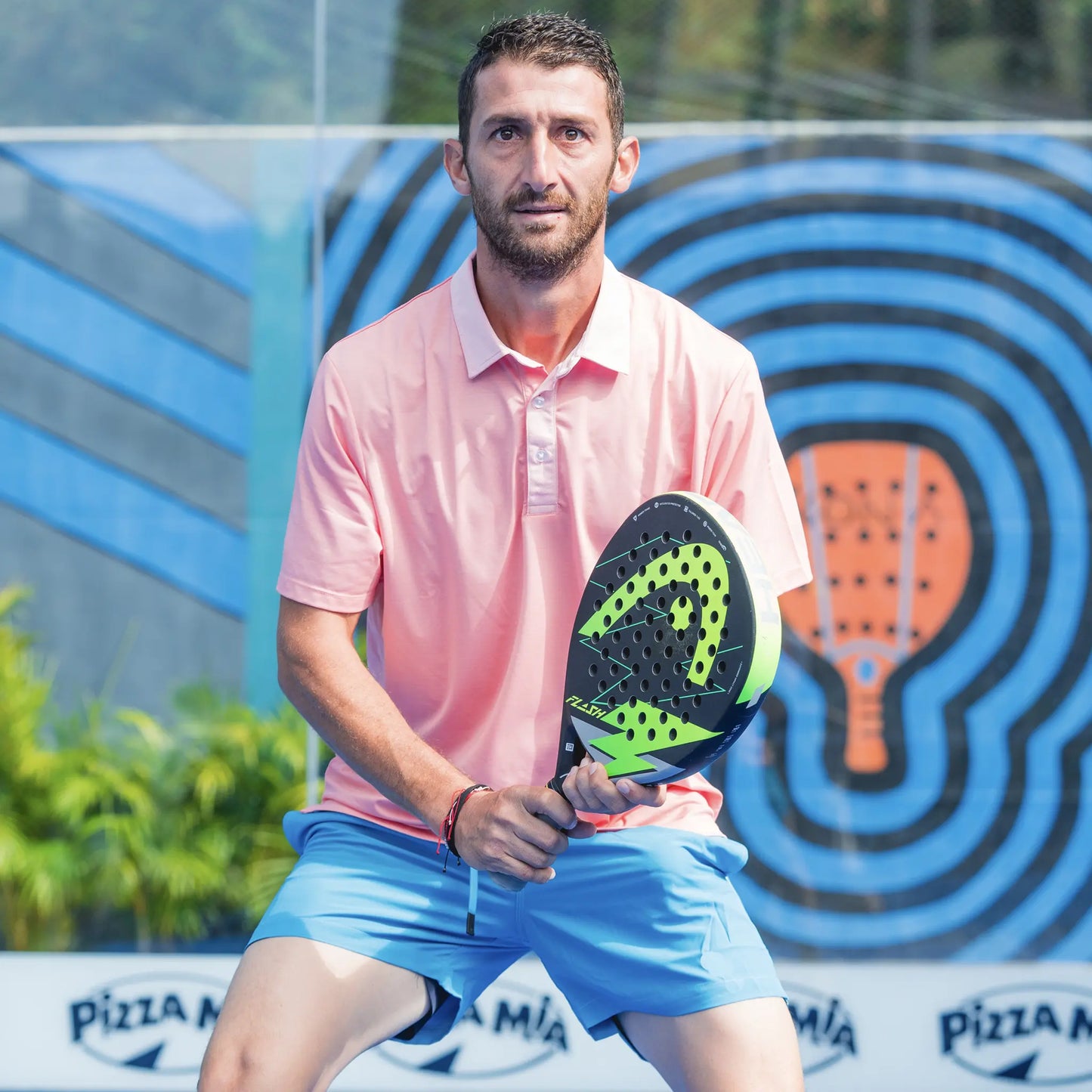 Man playing Pickleball