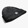 Black Unisex Brooklyn Beanie displayed on a white background