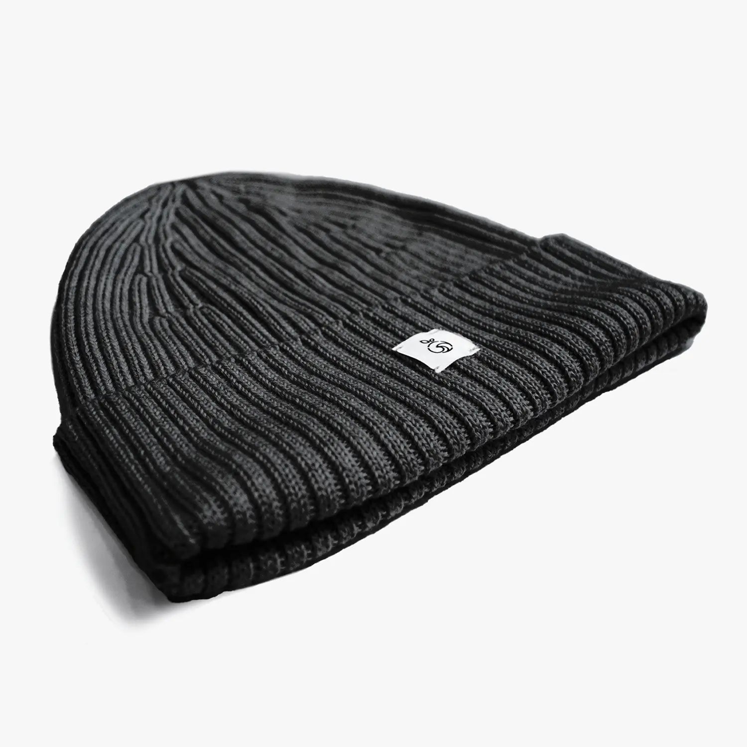 Black Unisex Brooklyn Beanie displayed on a white background