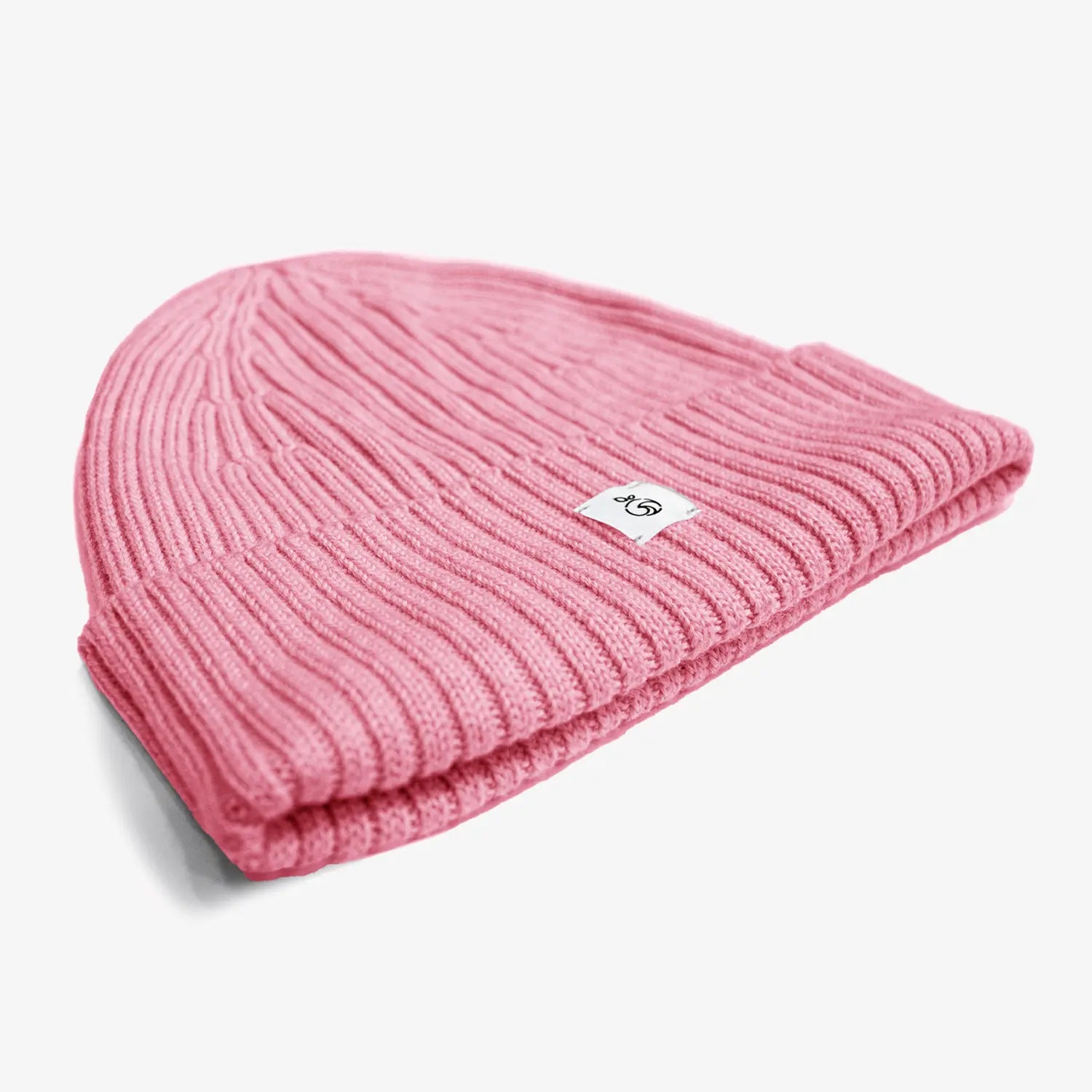 Pink Unisex Brooklyn Beanie featuring a white NoNetz logo