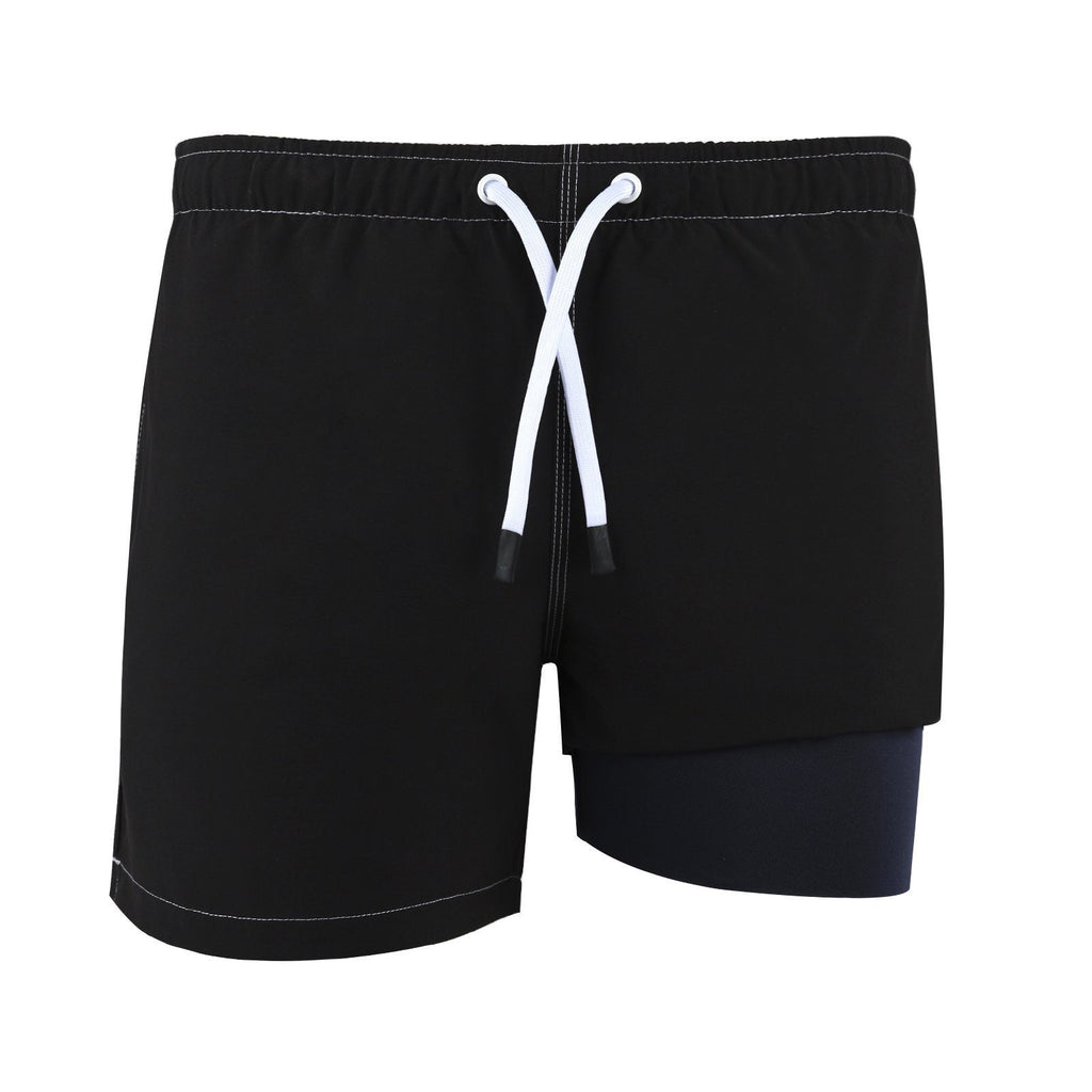 URBEST Men's Swim Trunks with Compression Liner Quick Dry Beach Shorts with  Pockets for Beach and Swimming